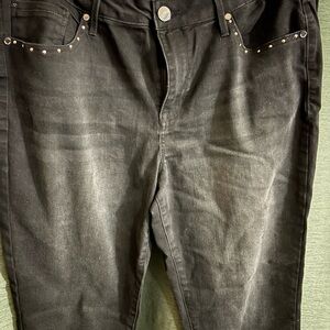 Seven7 Black Studded Jeans